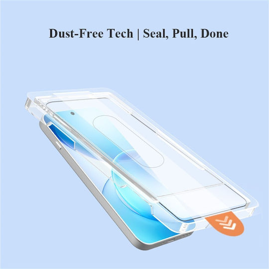 Oppo Reno16 F 5G Reno16 Fs 5G LeReach Full Tempered Glass Screen Protector Installation Guide Transparent