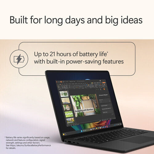 Microsoft Surface 15" Тъчскрийн 120Hz (Ultra 5-335/32GB/256GB SSD/W11 Pro) (US Клавиатура)