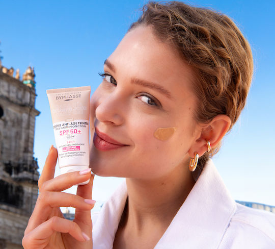 Byphasse Bronze Cream Face Day Tinted and SPF50 50ml