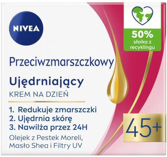 Nivea Anti-Wrinkle + Firming Anti-Aging & Firming Face Moisturiser Day Cream with SPF15 with Hyaluronic Acid 50ml