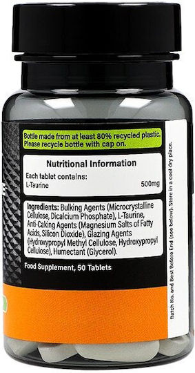 Precision Engineered Ταυρίνη 500mg 50 Ταμπλέτες Precision Engineered