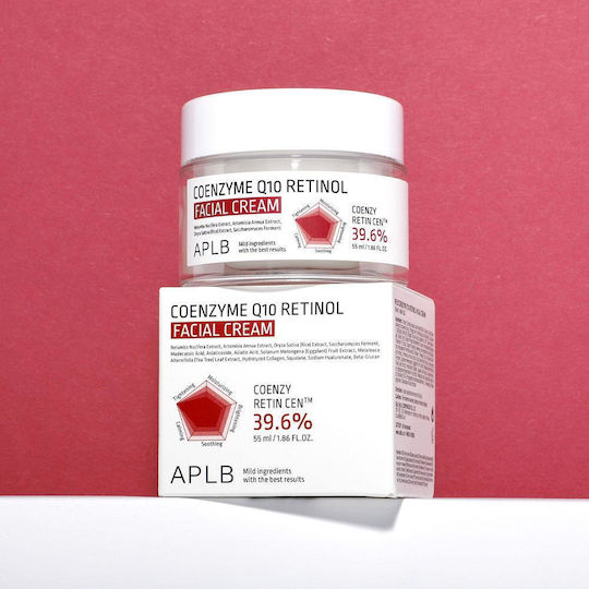 APLB Coenzyme Q10 Retinol Face Cream for Moisturizing Anti-Aging & Firming with Retinol & Coenzyme Q10 55ml