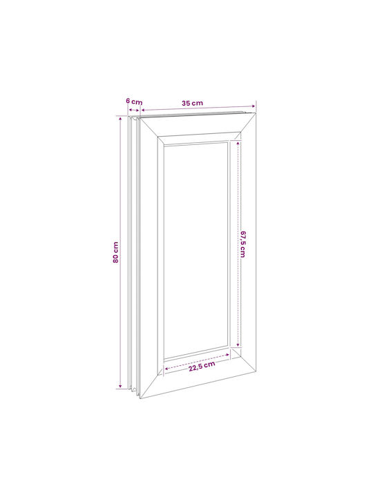 vidaXL Ανοιγόμενο Παράθυρο PVC Risor Π35xΥ80cm