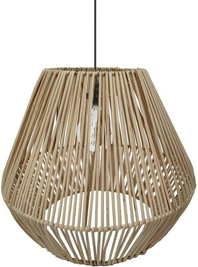 Inart Lilabel Ceiling Light Beige 25x25x84cm Inart Lilabel Ceiling Light Beige 25x25x84cm