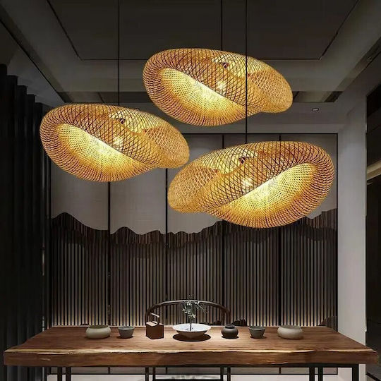 VenCore Κρεμαστό Φωτιστικό Boho Πλέγμα με Ντουί E27 80x55x25εκ.