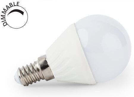 Best Service LED Glühbirne 8W für E14 Fassung und P45 Form Warmes Weiß 806lm
