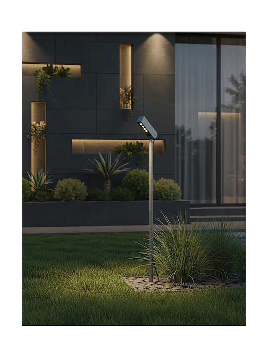 VK Lighting LED Outdoor Floor Lamp 5W with Warm White Light IP65 Gray