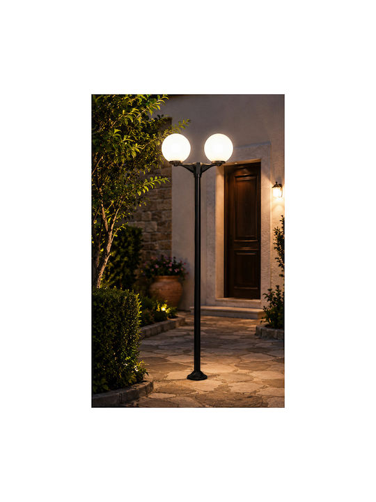 Elvhx Elvhx Außenstehlampen LED Beitrag mit Warmes Weiß Licht Schwarz