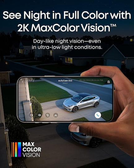 Eufy E40 Add-on Camera IP Камера за наблюдение Wi-Fi Full HD+ 4MP Водоустойчива На батерия