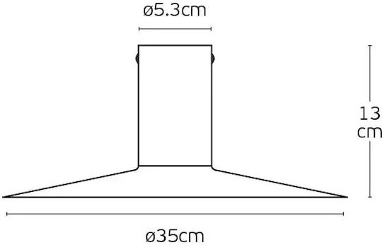 VK Lighting Deckenleuchte Grün mit Fassung GU10