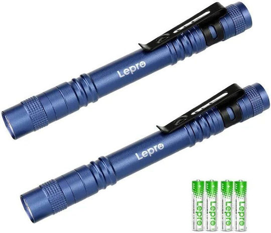 Lepro LED Flashlight IPX4 with Maximum Brightness 120lm 2 Pieces