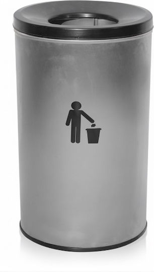 Molyto Metallic Waste Bin 30lt Inox