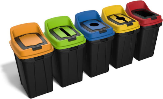 Planet Coș De Gunoi Din Plastic Pentru Reciclare 50lt Albastru