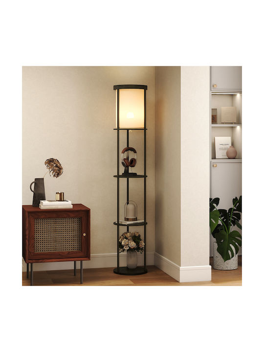 HomCom Floor Lamp Black