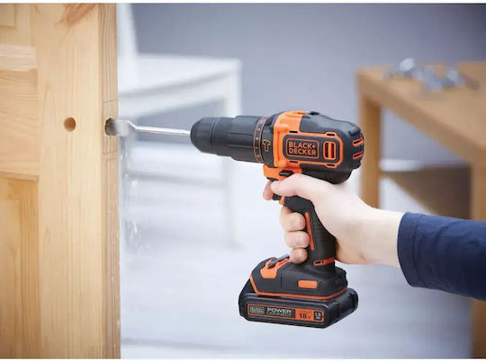 Black & Decker Black & Decker Percussive Drill Driver Battery 18V 2x1.5Ah