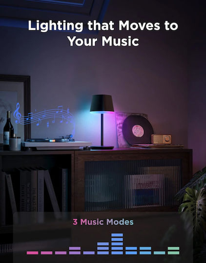 Govee Table Lamp LED with White Shade and Black Base