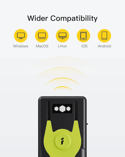 Inateck Handheld Scanner Wireless with 1D Barcode Reading Capability