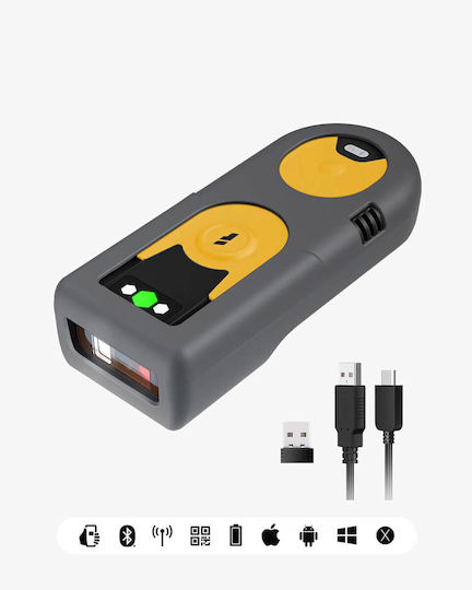 Inateck Handheld Scanner Wireless with 1D Barcode Reading Capability