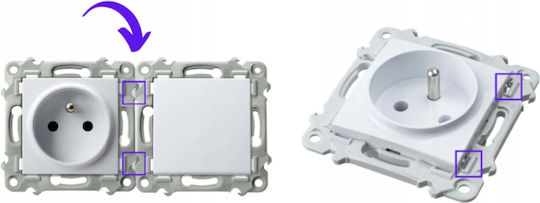 Szafir End Rtv Socket White Gpa-zk M 00