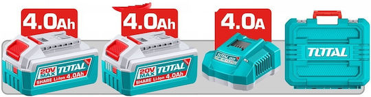 Total TRHLI-262085E Ciocan rotopercutor cu baterie 20V 2x4Ah
