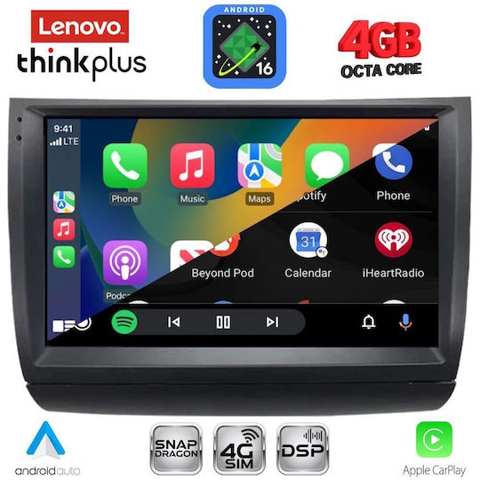 Lenovo Car Audio System for Toyota Prius 2003-2009 Bluetooth USB WiFi GPS Apple CarPlay Android Auto with 9" Touch Screen