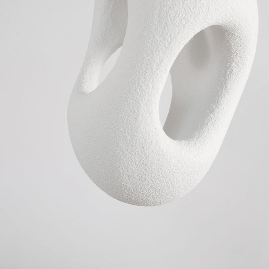 Agora Lighting Deckenleuchte Weiß mit Lampenbirnensockel E27 27x27cm