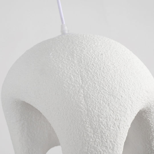 Agora Lighting Deckenleuchte Weiß mit Lampenbirnensockel E27 27x27cm