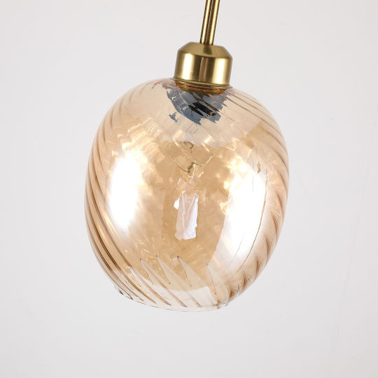 Agora Lighting Регулируемо Висящо Таванно Осветително Тяло Прозрачно с Цокъл E27