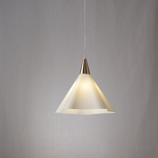Agora Lighting Adjustable White Ceiling Light with E27 Socket 35x35cm