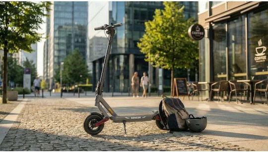 Sencor S71 Elektroroller mit 25km/h Höchstgeschwindigkeit und 35km Reichweite in Silber Farbe