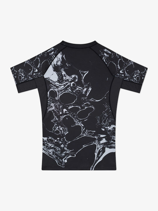 Manto Men's Short Sleeve Shirt MN-R966-BK for Jiu-Jitsu Black