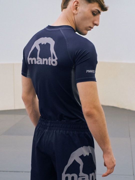 Manto Men's Blue Boxing Shorts