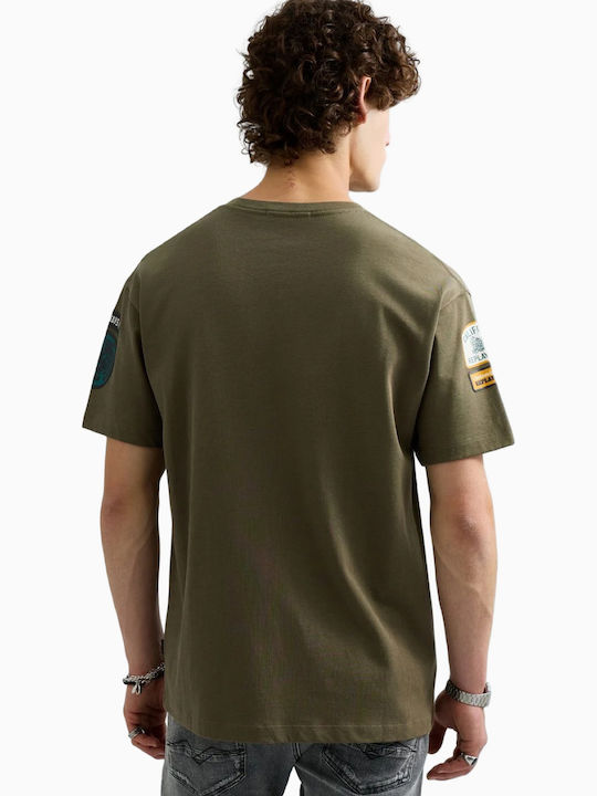 Herrenblusen T-Shirt Grün