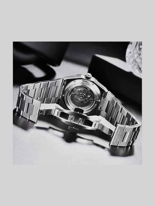 Pagani Design Ceas Barbati 40mm Automat cu Bratara Metalica Blue/Silver