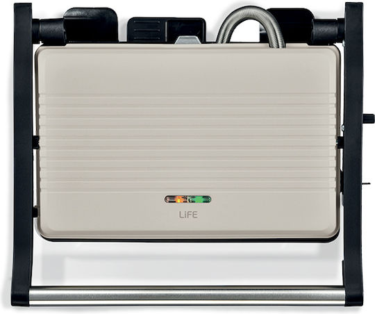 Life Сандвич мейкър Грил 1000W Сив