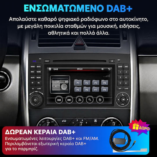 Junsun Автомобилна Аудио Система за Mercedes-Benz Sprinter / Viano / Vito (Bluetooth/USB/Вграден Wi-Fi/GPS/Apple CarPlay/Android Auto/CD) с Touch Screen 7"