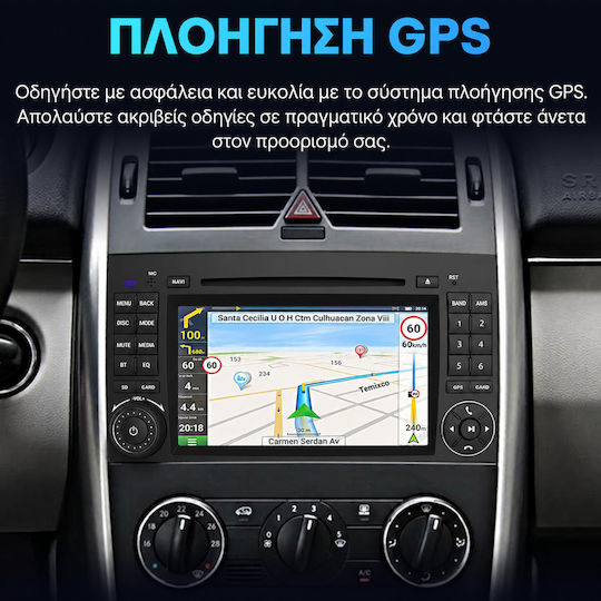 Junsun Автомобилна Аудио Система за Mercedes-Benz Sprinter / Viano / Vito (Bluetooth/USB/Вграден Wi-Fi/GPS/Apple CarPlay/Android Auto/CD) с Touch Screen 7"