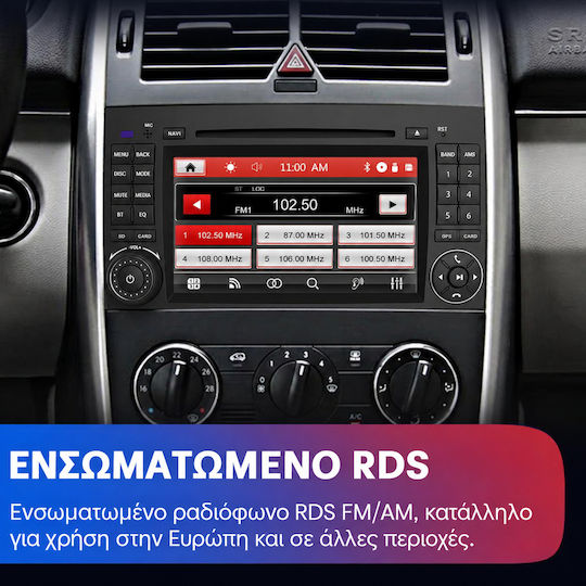 Junsun Автомобилна Аудио Система за Mercedes-Benz Sprinter / Viano / Vito (Bluetooth/USB/Вграден Wi-Fi/GPS/Apple CarPlay/Android Auto/CD) с Touch Screen 7"