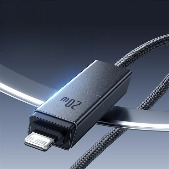 Baseus USB към Type-C / Lightning кабел Черен 1m