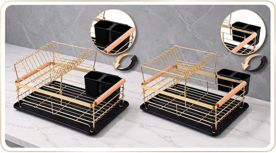 Massido Ms-601 Geschirrabtropfer Abtropfgitter Gold 43x32x27cm