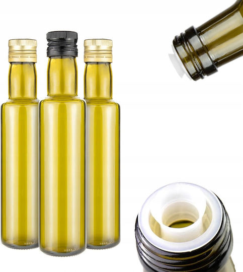 10x Dorica Olive 250ml Бутилки За Зехтин Дозатор Тъмно Стъкло