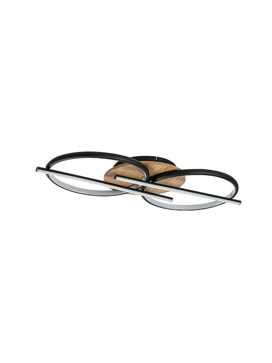Rabalux Smart Deckenleuchte Schwarz mit Integrierter LED und Fernbedienung Rabalux Smart Deckenleuchte Schwarz mit Integrierter LED und Fernbedienung
