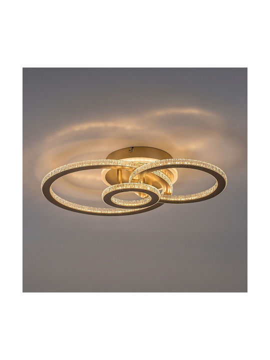 Rabalux Smart Deckenleuchte montieren 52cm Gold mit Integrierte LED und Fernbedienung