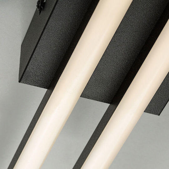 Rabalux Smart Black Mount Ceiling Light with Integrated LED