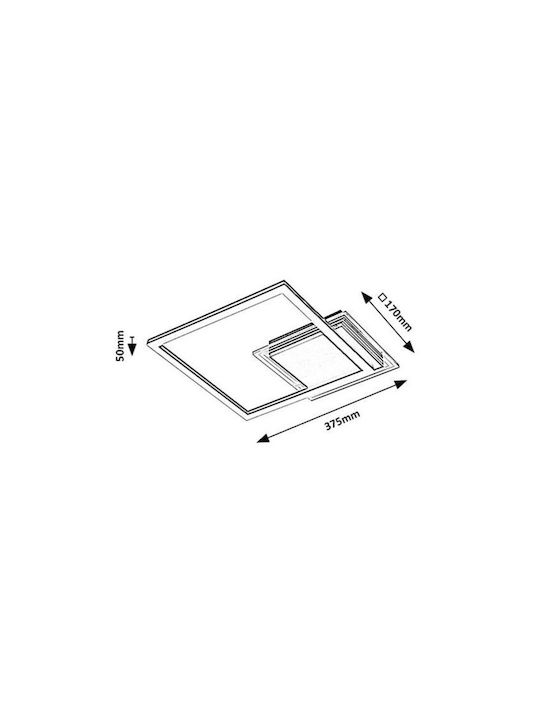 Rabalux Intelligente Deckenleuchte 37,5cm Integrierte LED Rabalux Intelligente Deckenleuchte 37,5cm Integrierte LED