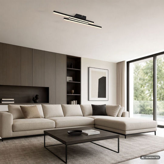 Rabalux Smart Deckenleuchte Schwarz mit Integrierter LED