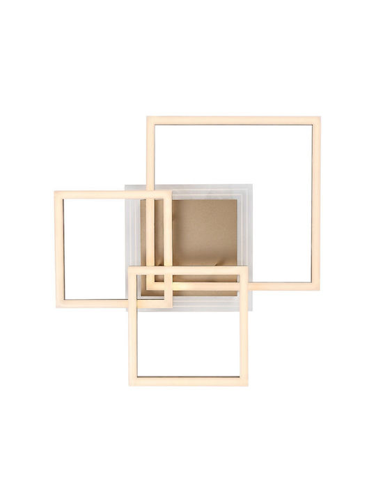 Rabalux Smart Deckenleuchte montieren 50cm Gold mit Integrierte LED