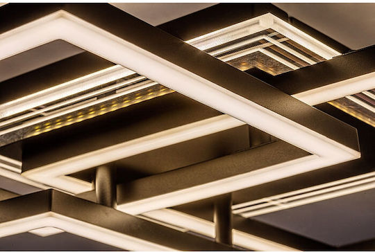 Rabalux Smart Luminiță De Tavan Montată 50cm Neagră Cu LED Integrat