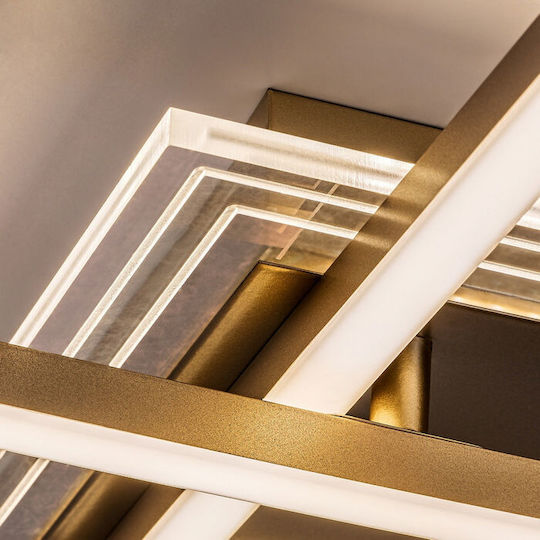 Rabalux Smart Deckenleuchte montieren 70cm Gold mit Integrierte LED