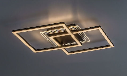 Rabalux Smart Mount Ceiling Light 70cm Black With Integrated LED